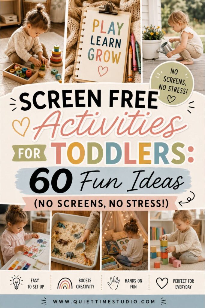 60 screen free activities for toddlers fun ideas