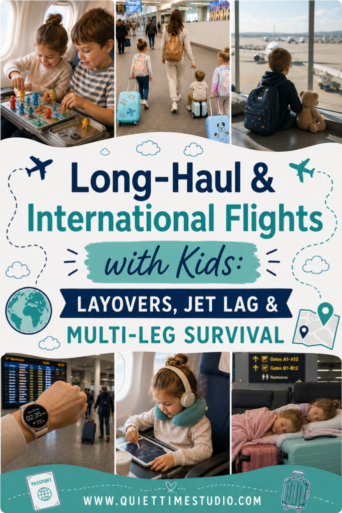 long haul International Flights With Kids Layovers Jet lag multi leg survival