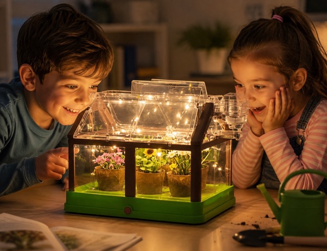 screen free activities for kids rainy days growing plant kit