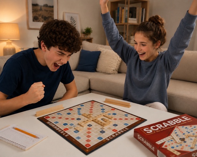 screen free activities for kids rainy days scrabbles