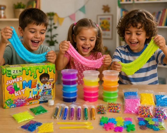screen free activities for kids rainy days slime